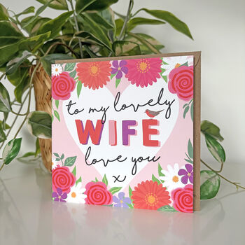 Celebration Love You Wife Card, 2 of 2