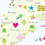 Personalised Cornwall Map: Add Favourite Places, thumbnail 2 of 4