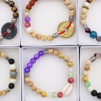 Love Tri Hita Karana Beaded Bangle, 4 of 5