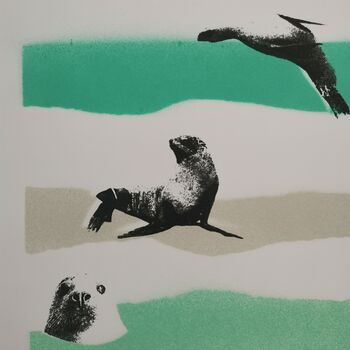 'Seals Off The Shore' Limited Edition Screenprint, 2 of 10