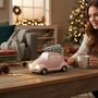 Blush Pink Light Up LED Christmas Tree Car Ornament, thumbnail 1 of 4