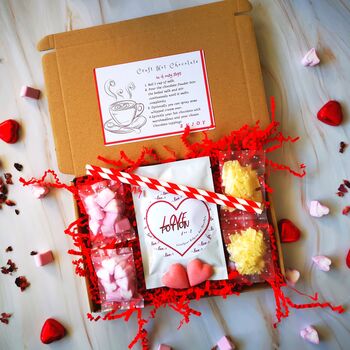 Valentines Day Indulgent Belgian Hot Chocolate Gift Box, 7 of 7