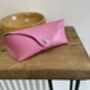Personalised Pink Leather Sunglasses Case, thumbnail 1 of 12