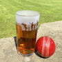 Cricket Batsmen Etched Pint Glass, thumbnail 2 of 7