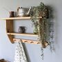 Wooden Wall Shelf With Shaker Pegs, thumbnail 1 of 5
