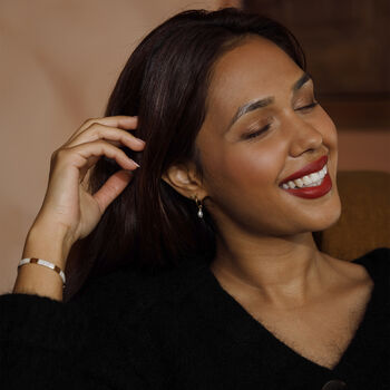 Pearl Creole Hoop Earrings, 2 of 3
