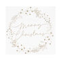 Gold Foiled Wreath Merry Christmas Paper Napkins, thumbnail 2 of 2