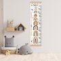 Personalised Tan Neutral Rainbows Height Chart, thumbnail 1 of 4