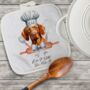 Personalised Dog Chef Hat Gift Pot Holder / Grab, thumbnail 6 of 12