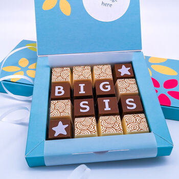 Personalised Message Big/Lil Sis Chocolates, 4 of 7