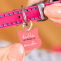 Personalised Cat Face Hello Cat ID Tag, thumbnail 2 of 12