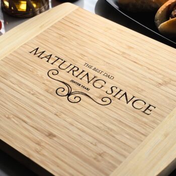 Personalised Natural Bamboo Wood Chopping Board – Father's Day Gift, 6 of 7