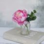 Soft Pink And Cream Faux Peony Bouquet, thumbnail 2 of 4