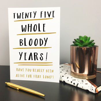 Personalised Any Age Funny Birthday Card, 2 of 4
