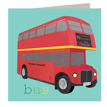 London Bus Greetings Card, 3 of 4