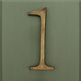 Premium Floating Plain House Numbers In Heritage Finish, thumbnail 5 of 12