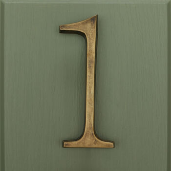 Premium Floating Plain House Numbers In Heritage Finish, 5 of 12