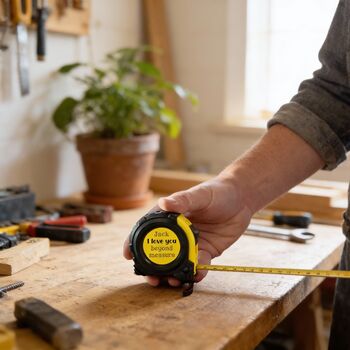 Personalised Tape Measure I Love You Beyond Measure, 10 of 10