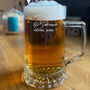 50th Birthday Stein Beer Glass, thumbnail 1 of 3