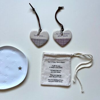 Love One To Keep, One To Share Ornament Set, 2 of 4