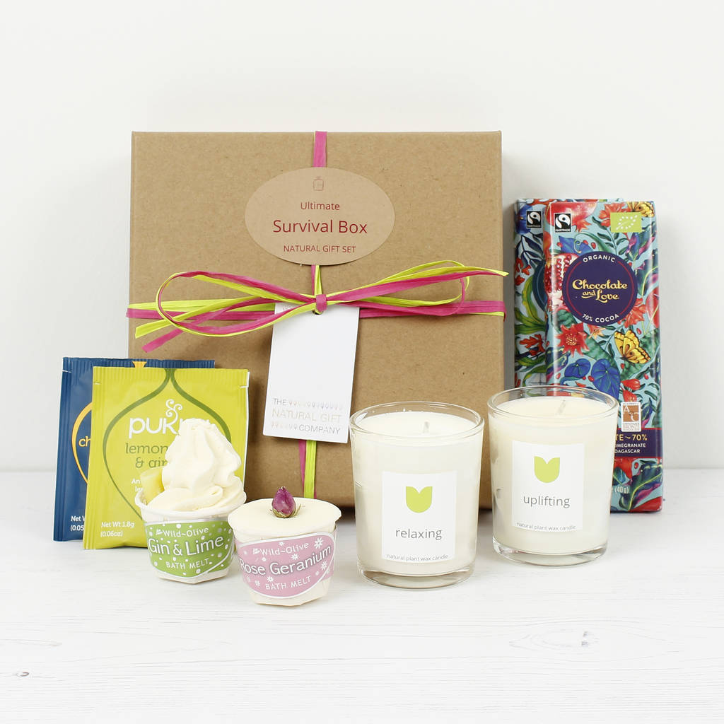 personalised ultimate 'survival box' by green tulip