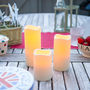 Set Of Three Outdoor Battery LED Candles, thumbnail 3 of 4