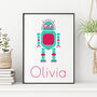 Personalised Children's Robot Prints, thumbnail 7 of 9