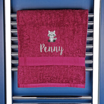 Children's Personalised Hedgehog Bath Towel, 2 of 8