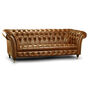 Bretby Two Seater Sofa Brown Cerato Leather, thumbnail 1 of 3