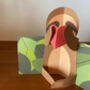 Handmade Sloth Pop Up Love Card, thumbnail 5 of 6