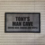 Personalised ‘Man Cave’ Internal Doormat, thumbnail 2 of 2