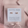 Friend Earring Studs, thumbnail 3 of 7