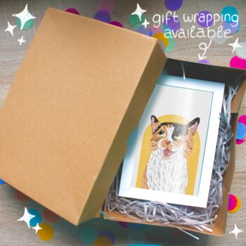 Personalised Illustration Pet Portrait Colourful Print, 7 of 8