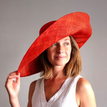 Large Brim Fold Up Straw Hat, 5 of 6