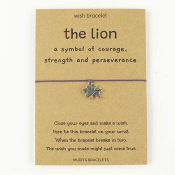 The Lion String Wish Bracelet, 2 of 4