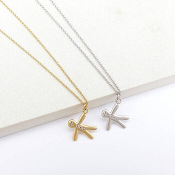 Gingerbread Man Necklace, 2 of 3