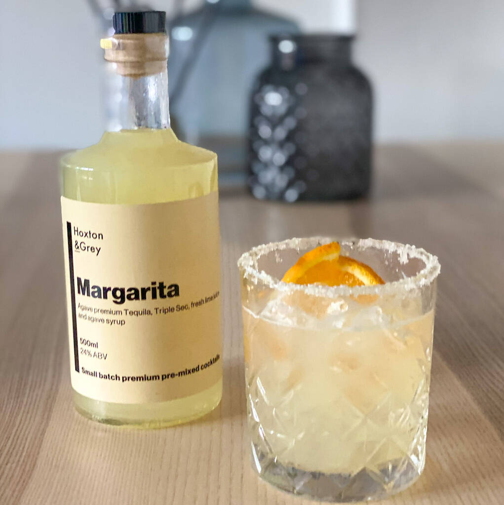 Premium Bottled Margarita Cocktail By Hunter And Grey Cocktails