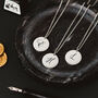 Personalised Intial Monogram Name Disc Necklace, thumbnail 1 of 3