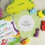 Personalised Dinosaur Book And Stacking Toy, thumbnail 3 of 10