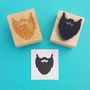 Handsome Beard Rubber Stamp, thumbnail 1 of 2