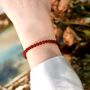 Amanda Chrysoprase Natural Stone Silver Charm Bracelet, thumbnail 4 of 7