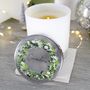 Wreath Scented Christmas Candle With Lid For Grandma, thumbnail 5 of 5