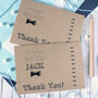 Personalised 'Thank You' Best Man Bow Tie Card, thumbnail 1 of 4