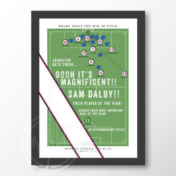 Bolton Wanderers Dalby Goal Poster, 6 of 6