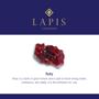 Men's Ruby And Lava Bead July Birthstone Bracelet, thumbnail 6 of 9