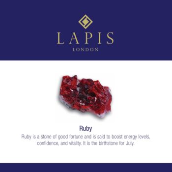 Men's Ruby And Lava Bead July Birthstone Bracelet, 6 of 9