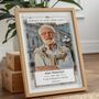 Always In Our Thoughts Photo Print Personalised Memorial Gift, thumbnail 1 of 6