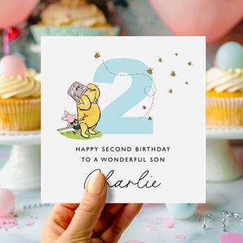 2nd Birthday Card Winnie The Pooh Daughter *Fully Personalised, 2 of 2