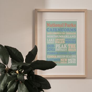 UK Place Typography Print, 2 of 3