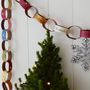 Personalised Leather Paperchain Christmas Decoration, thumbnail 2 of 8
